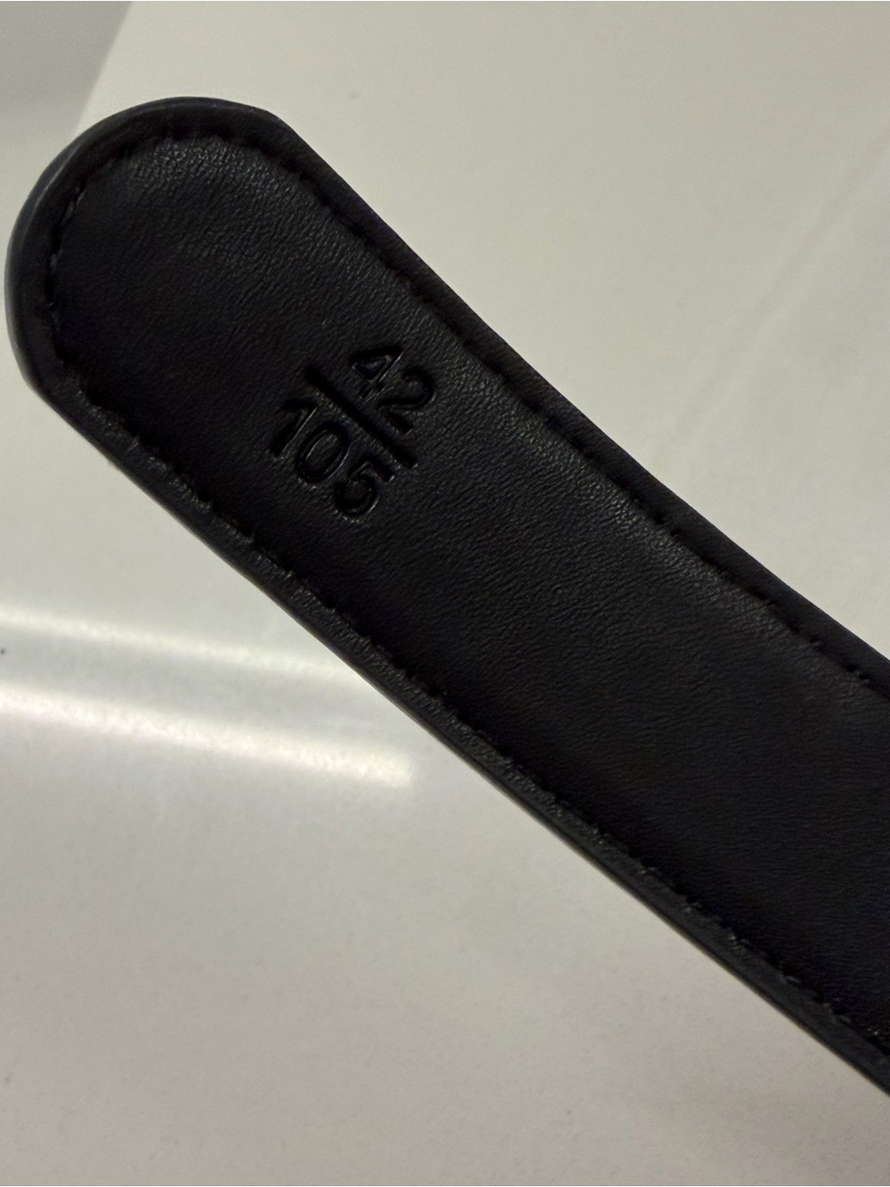 Celine Black Leather Belt with Gold Double C Buckle - Picture 5 of 11